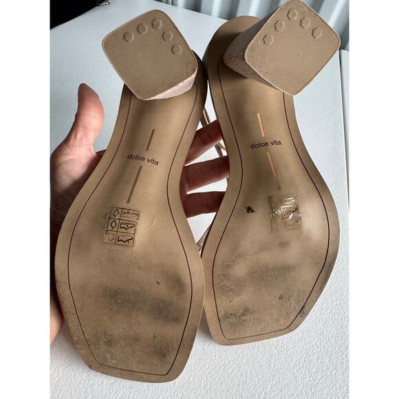 Dolce Vita Jevana Tan Heeled Sandals EUC 9.5 - Picture 3 of 8